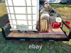 2021 Trailer Hot Water Pressure Washer / Steam Hot build Honda Powered