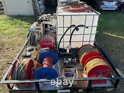 2021 Trailer Hot Water Pressure Washer / Steam Hot build Honda Powered