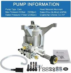 2900-3200 Psi Pressure Washer Pump For Craftsman Subaru 190 Kohler Honda GCV