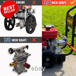 3/4 Shaft Horizontal Pressure Washer Pump 3400 PSI @ 2.5 GPM Replacement Pump f