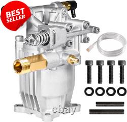 3/4 Shaft Horizontal Pressure Washer Pump 3400 PSI @ 2.5 GPM Replacement Pump f