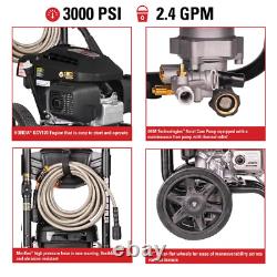 3000 PSI 2.4 GPM Gas Cold Water Pressure Washer with HONDA GCV170 Engine