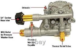3000 PSI Pressure Washer Horizontal Axial Cam Pump Kit For Honda Briggs Engines