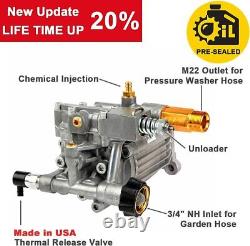 3000Psi Horizontal Pressure Washer Pump 2.5GPM Craftsman Honda Simpson Troy Bilt