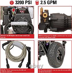 3200 PSI, 2.5 GPM, Gas Pressure Washer, Spray Gun, Extension Wand, Honda Engine