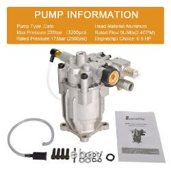 3200PSI Horizontal Pressure Washer Pump 3/4Shaft 2.4GPM For 309515003,308418007