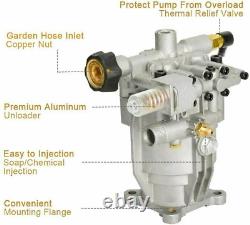 3200Psi Pressure Washer Pump Horizontal 3/4 Troy Bilt Karcher Honda GCV 5-6.5Hp