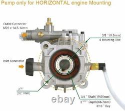 3200Psi Pressure Washer Pump Horizontal 3/4 Troy Bilt Karcher Honda GCV 5-6.5Hp