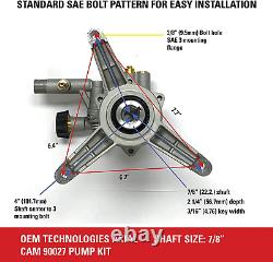 3300 PSI Pressure Washer Horizontal Axial Cam Pump Kit For Honda Briggs Engines