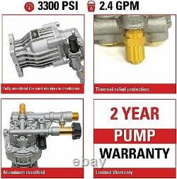 3300 PSI Pressure Washer Horizontal Axial Cam Pump Kit For Honda Briggs Engines