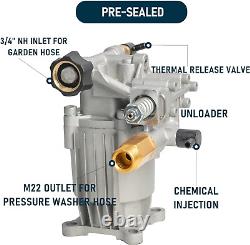 3400 PSI, 2.5 GPM Pressure Power Washer Pump 3/4 Horizontal for Honda Simpson