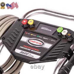 3600 PSI 2.5 GPM Cold Water Gas Pressure Washer with HONDA GX200 Engine