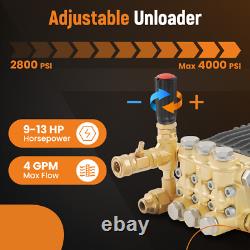 4000 PSI 4 GPM Triplex Pressure Washer Pump For Honda GX270 GX RSV4G40HDF40EZ