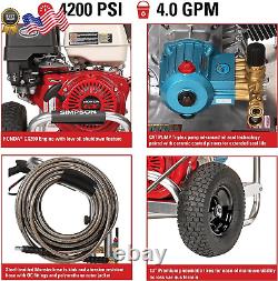 4240 Aluminum Series 4200 PSI Gas Pressure Washer 4.0 GPM HONDA GX