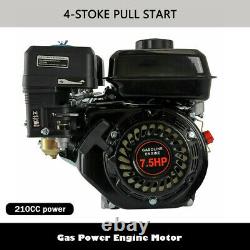 7.5HP 4-Stroke OHV Horizontal Gas Engine For Honda GX160 Horizontal Pullstart