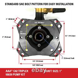 AAA 4000PSI at 3.5 GPM Industrial Triplex Plunger Pressure Washer Pump Kit