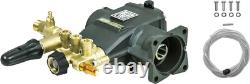 AAA 90037 Horizontal Triplex Plunger Replacement Pressure Washer Pump Black