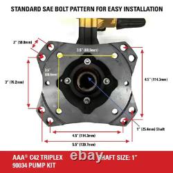 AAA Professional Triplex Pump Kit 90034 4400 PSI at 4.0 GPM Industrial Triplex
