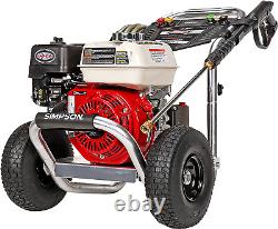 ALH3425 Aluminum Gas Pressure Washer Powered by Honda GX200, 3600 PSI @ 2.5 GPM