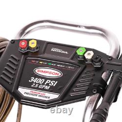 Aluminum 3400 PSI 2.5 GPM Gas Cold Water Pressure Washer with HONDA GX200 Engine