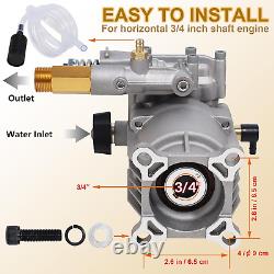 Bomba de lavado a presión horizontal con eje de 3/4 3400PSI 2.5 GPM