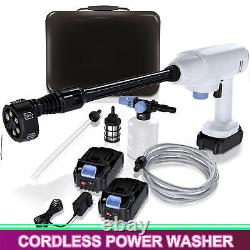 Cordless Power Washer for Car Fence Floor Nozzle Portable Pressure Included