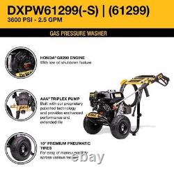 DEWALT Cold Water Gas Pressure Washer 3600 PSI 2.5 GPM 196cc HONDA GX200 Engine