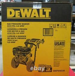 DeWalt DXPW4035 4000 PSI at 3.5 GPM Honda GX270 OHV Gasoline Pressure Washer