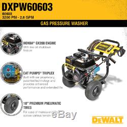 DeWalt Professional 3200 PSI (Gas Cold Water) Pressure Washer with Honda GX20