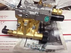 FREE TIPS Horizontal Pressure Washer BRASS Pump 3100 psi REPLACES TRIPLEX Honda