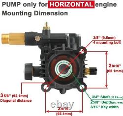 For Honda Engine Wahser Brand Models Listed Pump 3/4 Shaft Max 3300 PSI @ 2.5