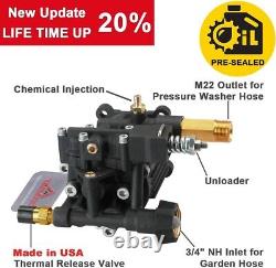 For Honda Engine Wahser Brand Models Listed Pump 3/4 Shaft Max 3300 PSI @ 2.5