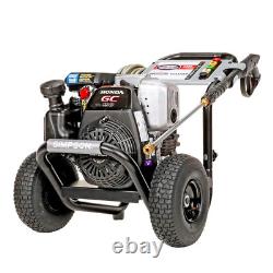 Gas Cold Water Pressure Washer 3200 PSI 2.5 GPM with Honda GC190 Premium Engine