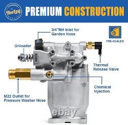 High-Performance Horizontal Pressure Washer Pump 2.5 GPM, Fits Honda & More