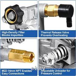 High-Performance Horizontal Pressure Washer Pump 2.5 GPM, Fits Honda & More