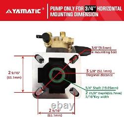 High Pressure Washer Power Washer Pump Honda GPM 3300 psi 8 HP 3/4 Shaft