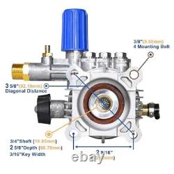 Horizontal 3/4 Shaft Pressure Washer Rreplacement Pump 3400 PSI @ 2.6 GPM