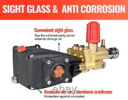 Horizontal Triplex Pressure Washer Pump 3/4 Shaft 3500 PSI @ 2.6 GPM 5-8 HP