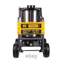 Hot Water Pressure Washer BE 4000 psi 4 gpm Honda 13hp 389cc General Pump