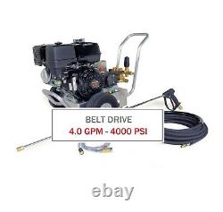 Hotsy 4000 PSI 4.0 GPM Honda Engine Belt Drive (Cold Water Pressure Washer)