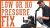 How To Fix A Pressure Washer That Has Low Pressure