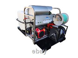 Hydro Max-hot-water pressure washer-Honda GX690 Engine-10gpm@3000psi-Tank Skid