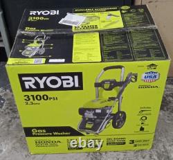 (MA2) RYOBI Gas Pressure Washer 3100 PSI With Honda Engine with 5-in-1 Nozzle