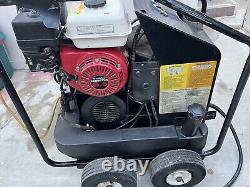 MI-T-M 2403. GX200 Honda 6.5 Gas Diesel Hot Water Pressure Washer Read Descrip