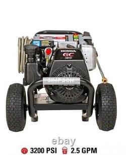 MegaShot 3200 PSI 2.5 GPM Gas Cold Water Pressure Washer with HONDA GC190 Engine