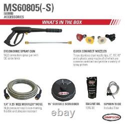 MegaShot MS60805-S 3000 PSI at 2.4 GPM HONDA GCV160 Cold Water Pressure Washer