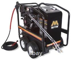 Mi-T-M HSP-3504-3MGH Portable Gas Engine Hot Water Pressure Washer 3500 PSI