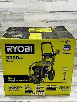 NEW RYOBI 3300psi/2.5gpm GAS Pressure Washer HONDA GCV200 201cc Engine #RY803325