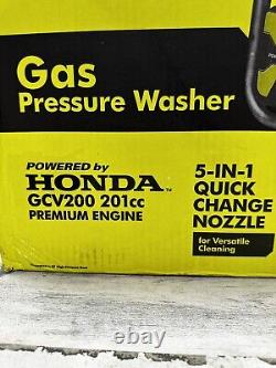 NEW RYOBI 3300psi/2.5gpm GAS Pressure Washer HONDA GCV200 201cc Engine #RY803325