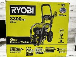 NEW RYOBI 3300psi/2.5gpm GAS Pressure Washer HONDA GCV200 201cc Engine #RY803325